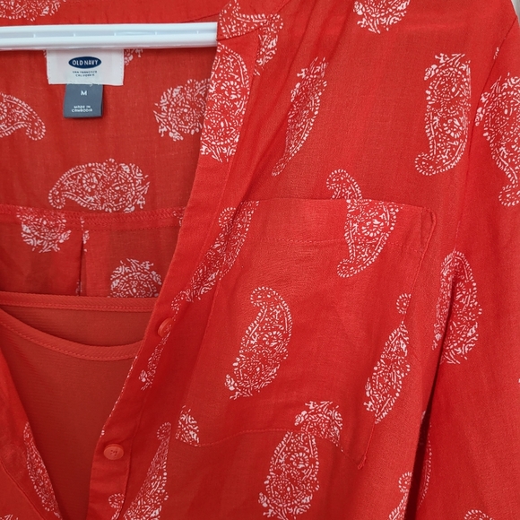 Women's medium Old Navy dress with tie - Picture 4 of 5